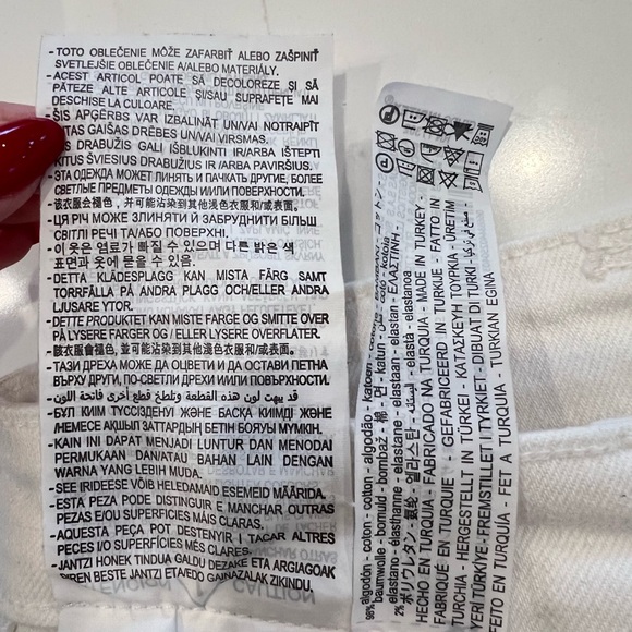 Zara Men's Distressed Ripped Skinny Jeans White 31x30 - Picture 10 of 13